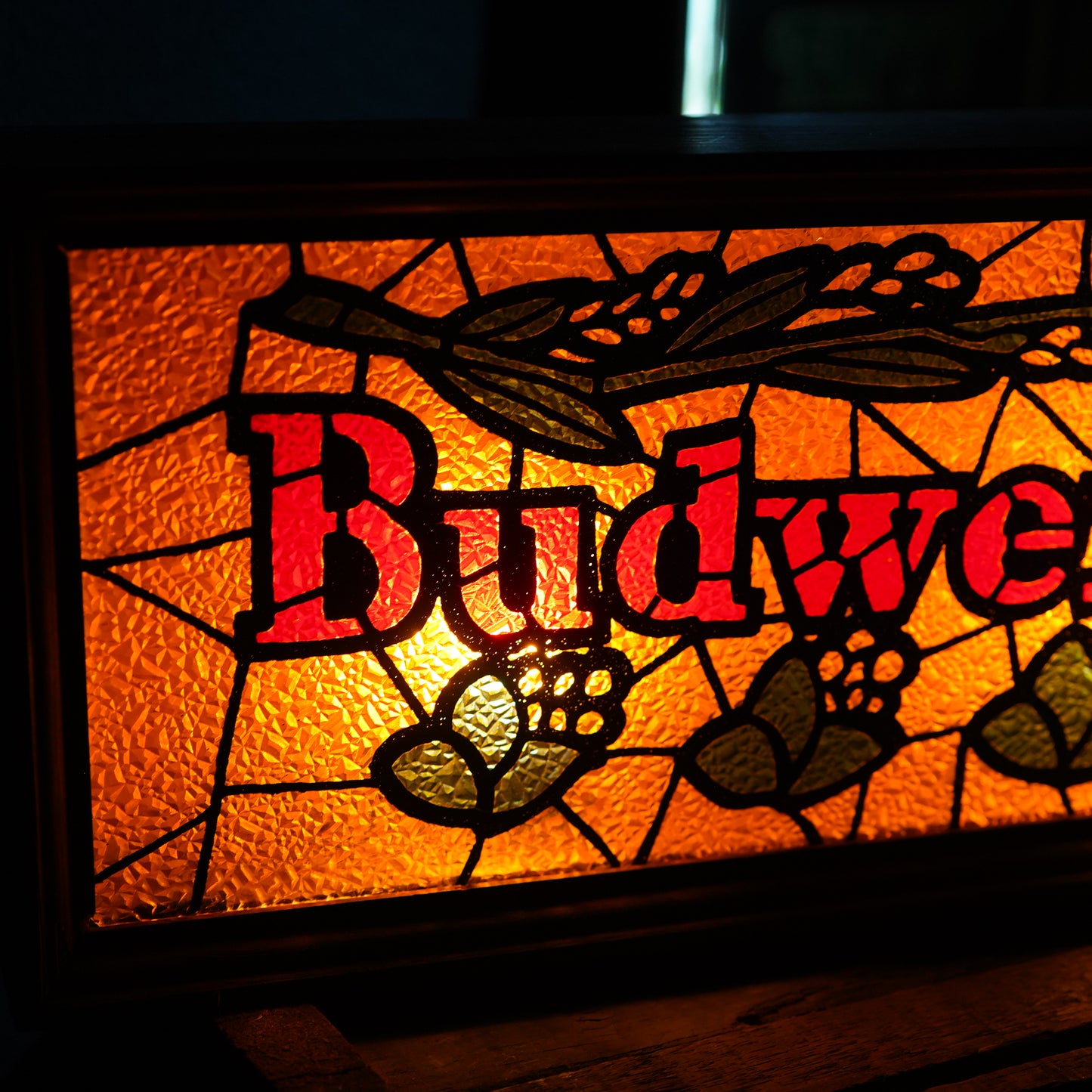 1960's Budweiser ステンドグラス ライトサイン