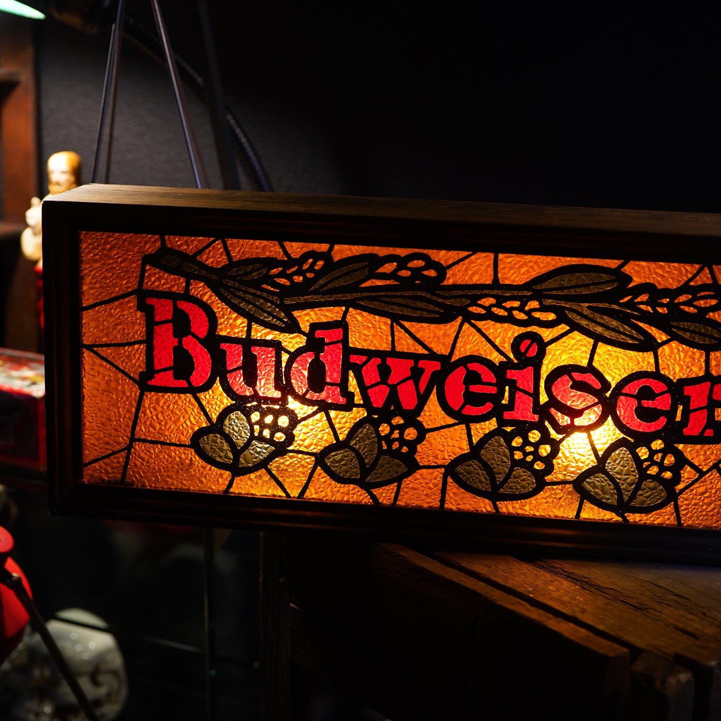 1960's Budweiser ステンドグラス ライトサイン