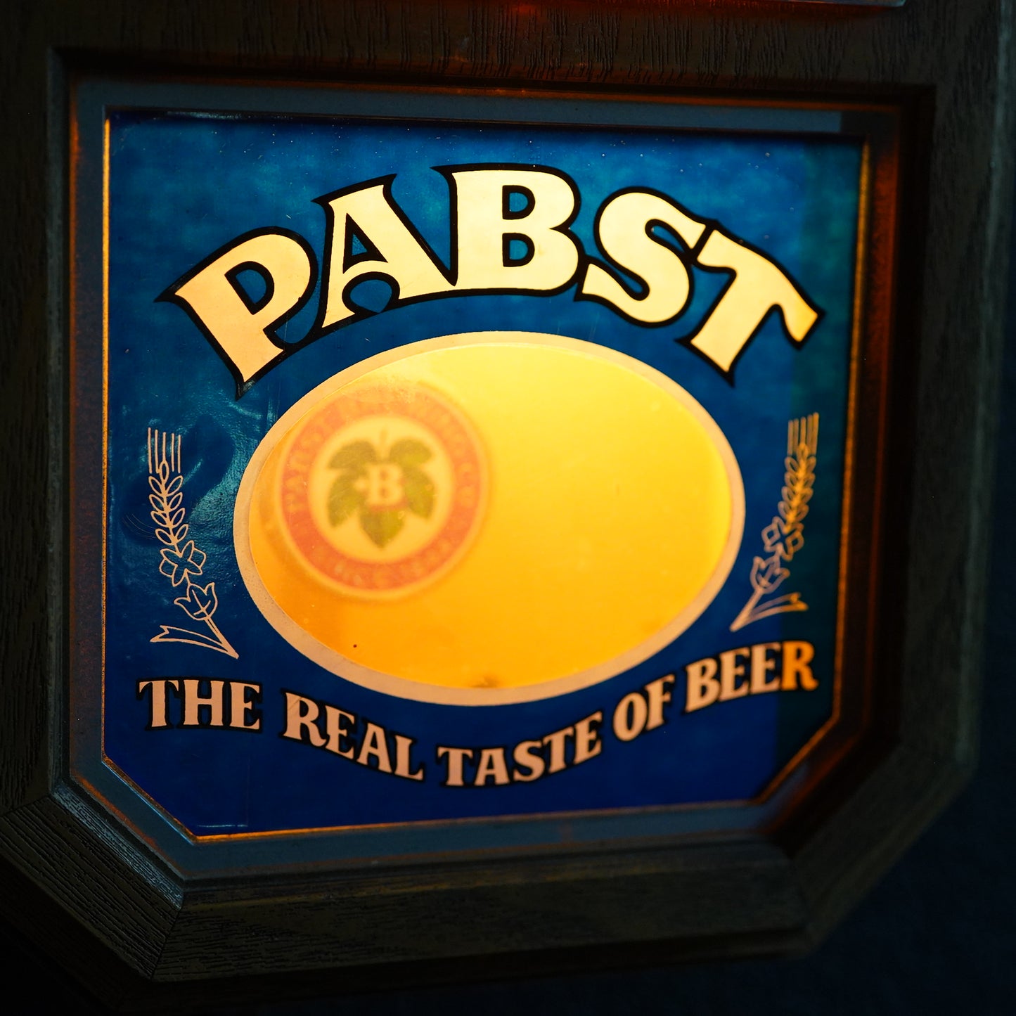 1970's Pabst Blue Ribbon 振り子時計 ライトサイン