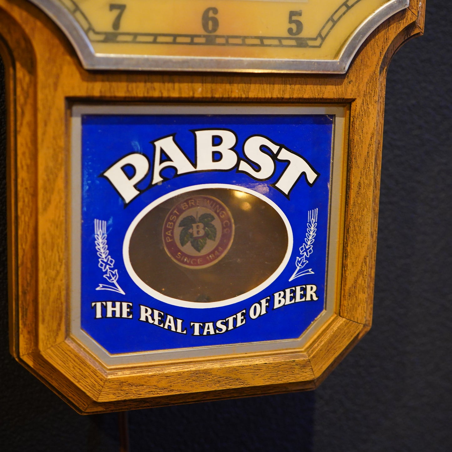 1970's Pabst Blue Ribbon 振り子時計 ライトサイン