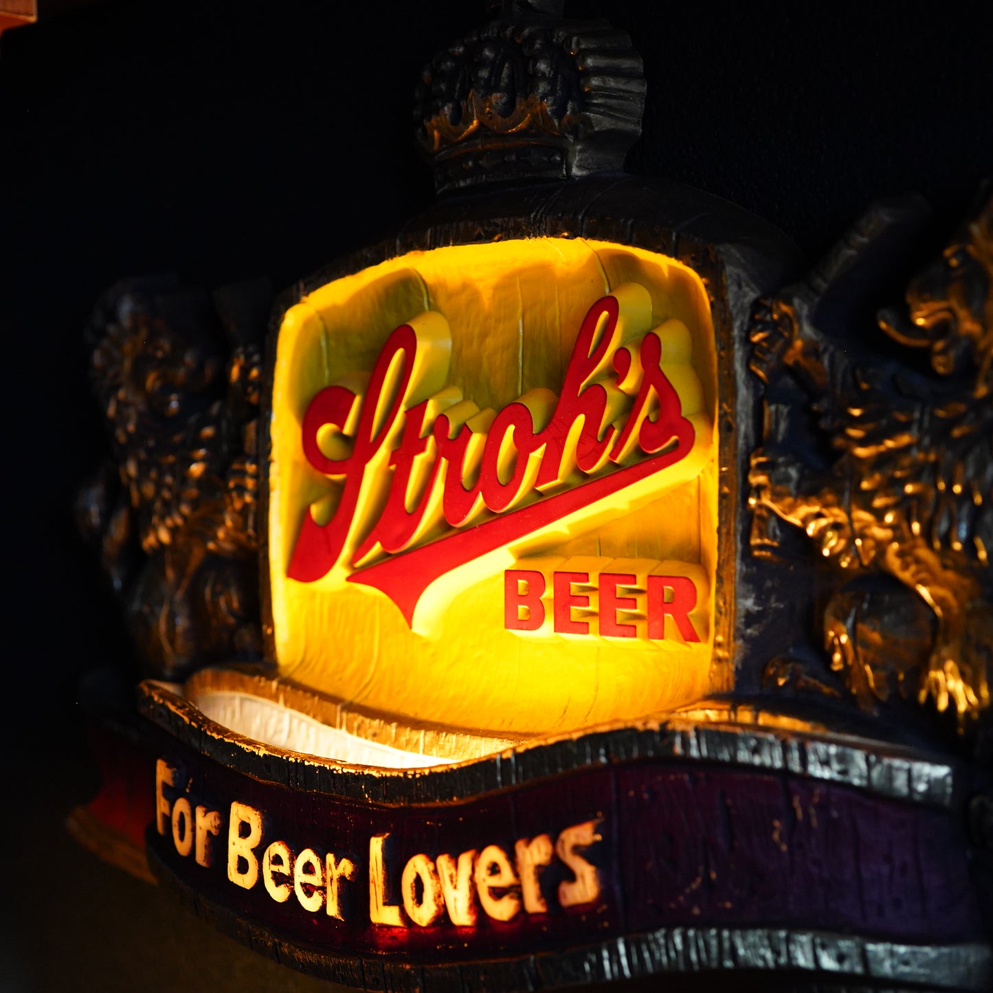 1980's Stroh's BEER ライトサイン