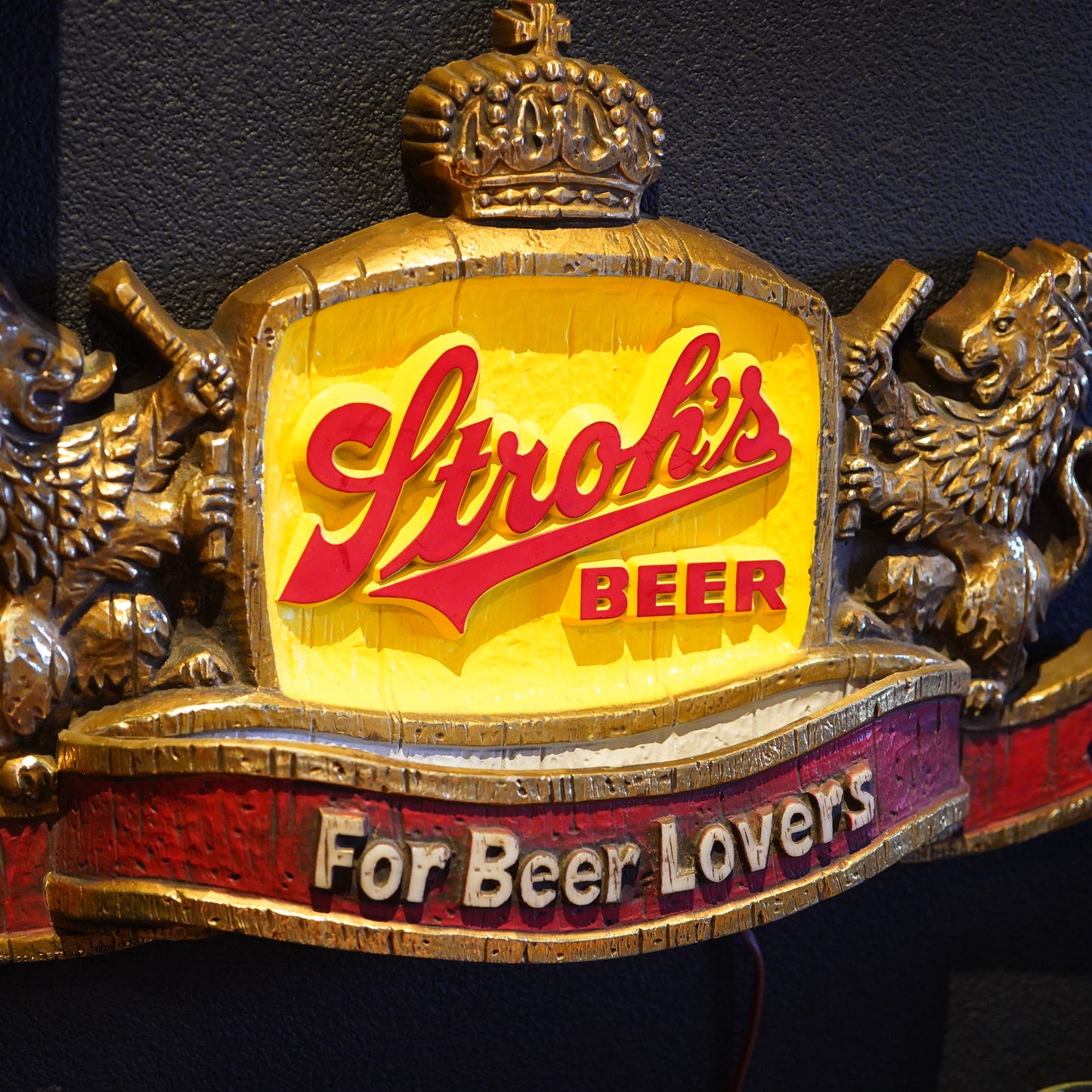 1980's Stroh's BEER ライトサイン
