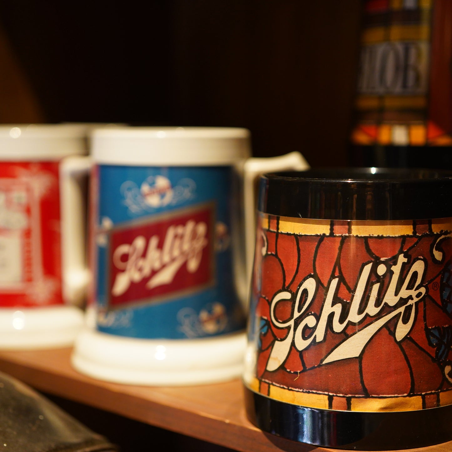 1980's Schlitz プラスチック マグカップ