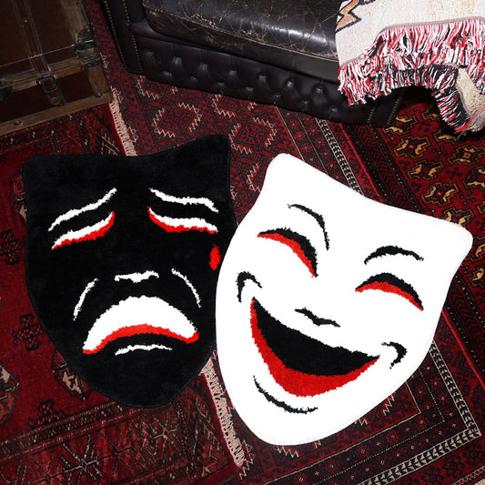 ※予約 SK OLDIES ラグマット “comedy&tragedy”Set of 2 ※9月中旬発送予定