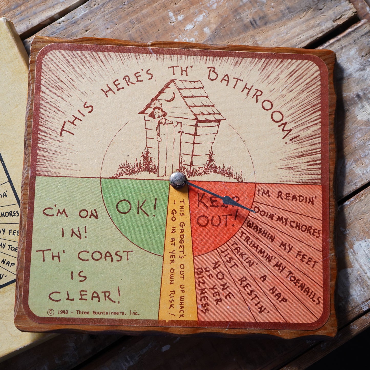 1940's BATHROOM SIGN