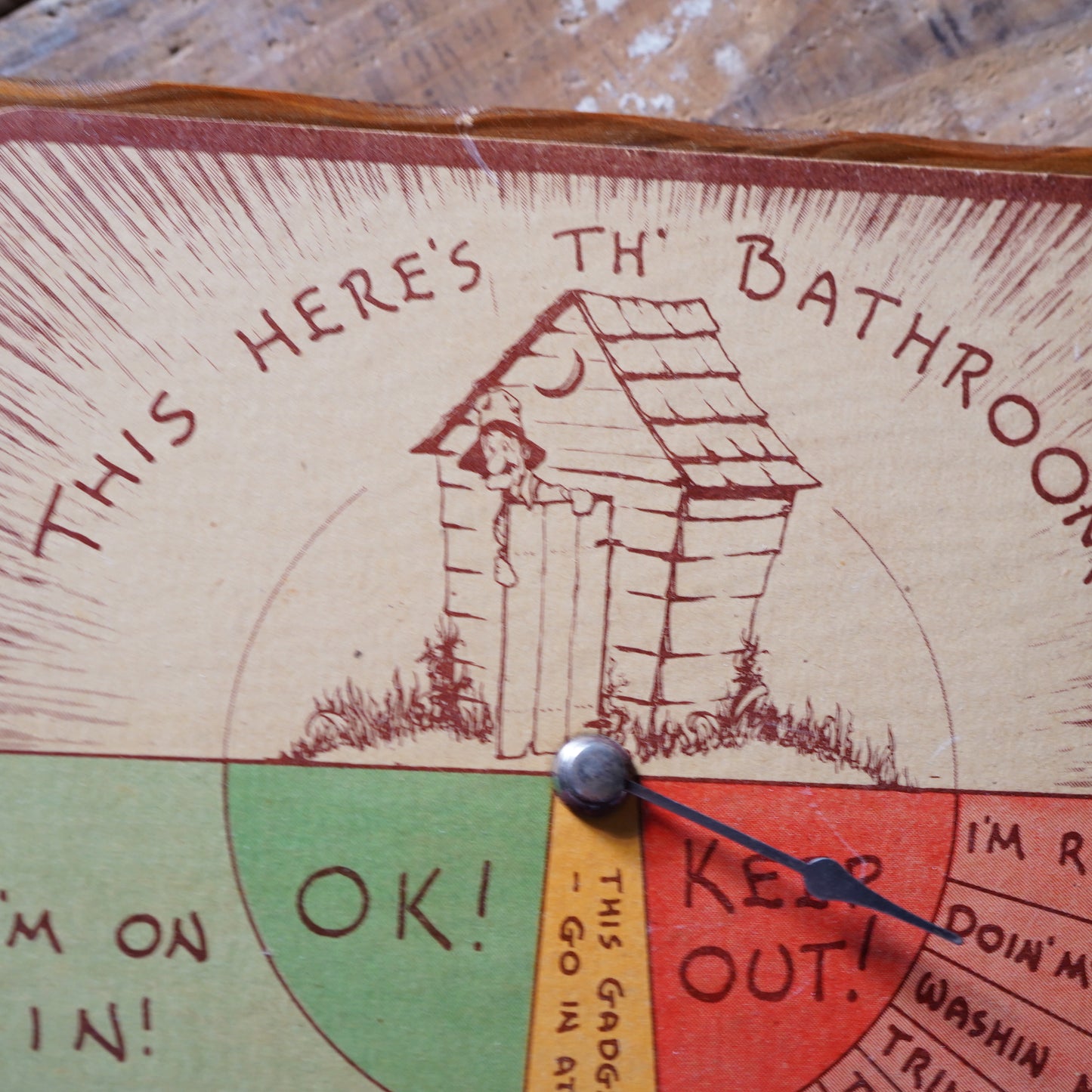 1940's BATHROOM SIGN