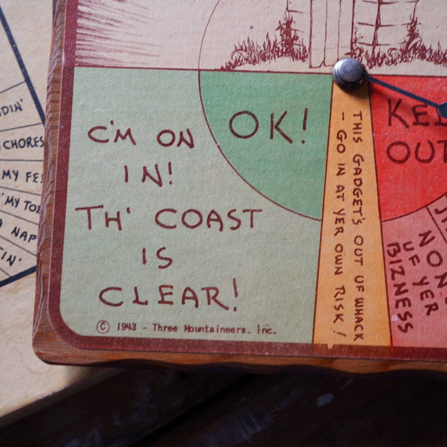 1940's BATHROOM SIGN