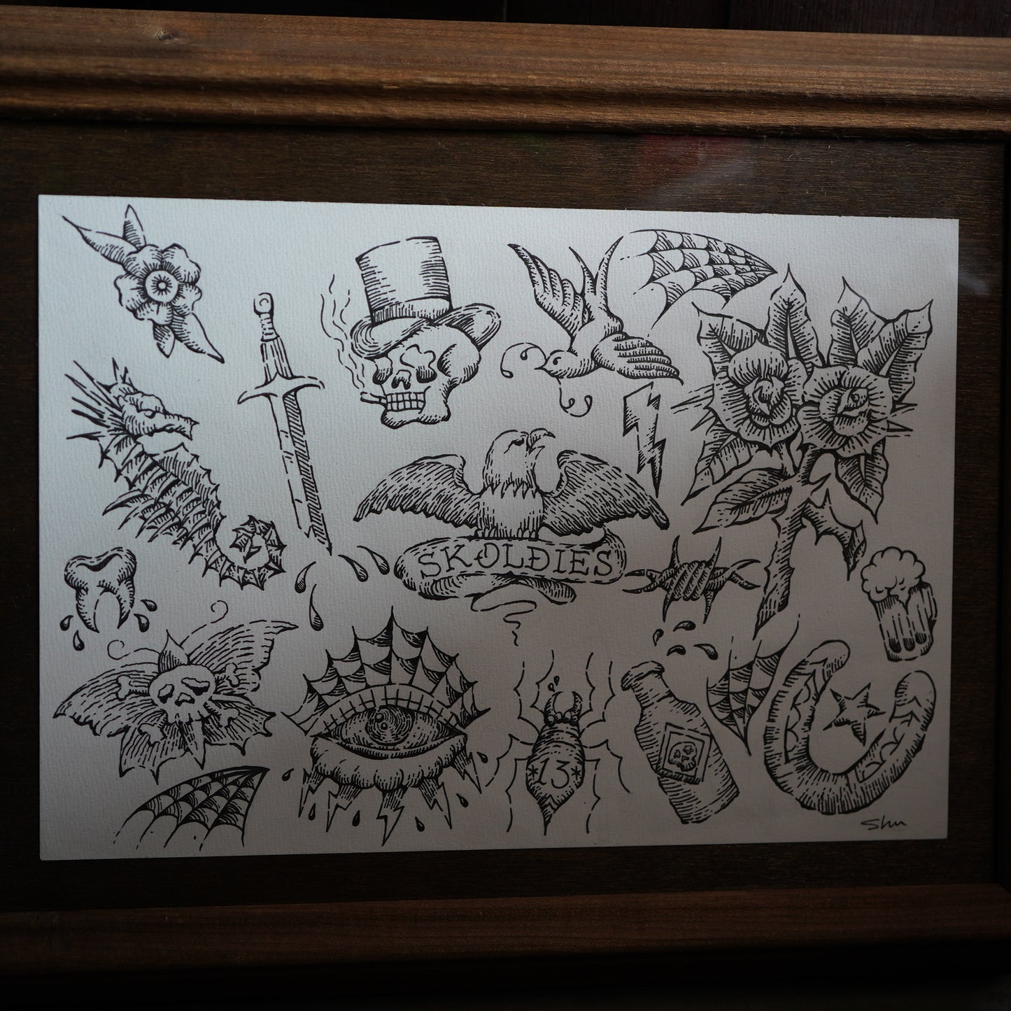 ※1点物 SK OLDIES ORIGINAL 原画 "the addict"