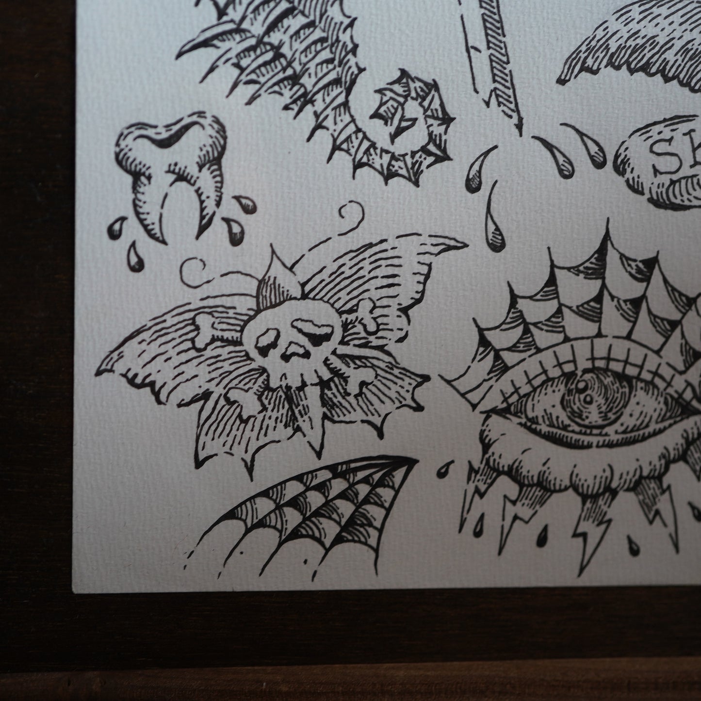 ※1点物 SK OLDIES ORIGINAL 原画 "the addict"