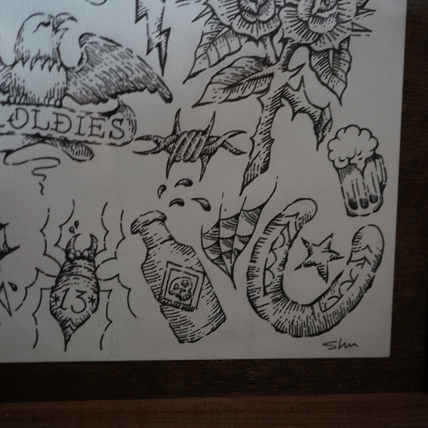 ※1点物 SK OLDIES ORIGINAL 原画 "the addict"