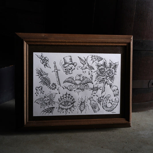 ※1点物 SK OLDIES ORIGINAL 原画 "the addict"