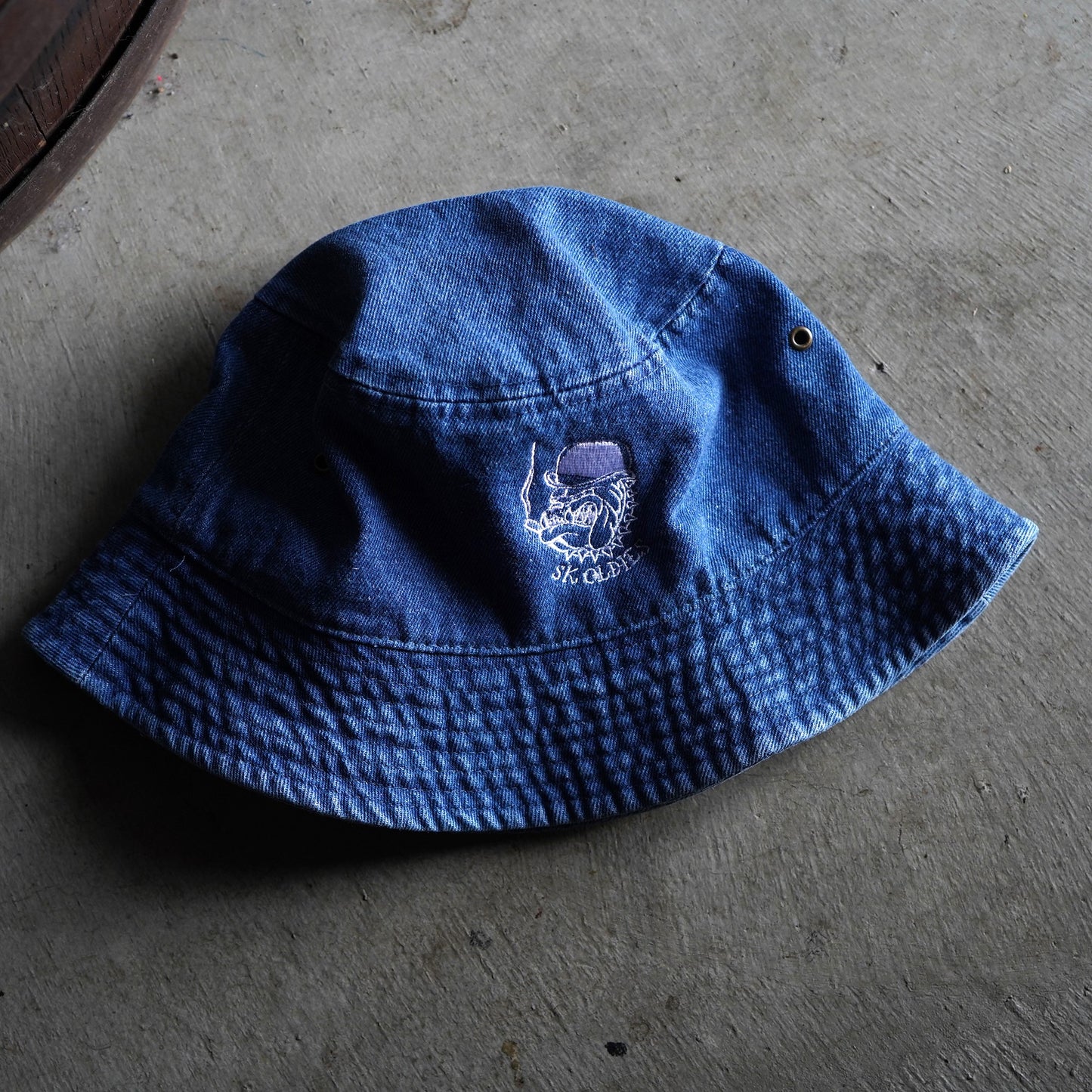 SK OLDIES "Gang Bull" デニムバケットハット