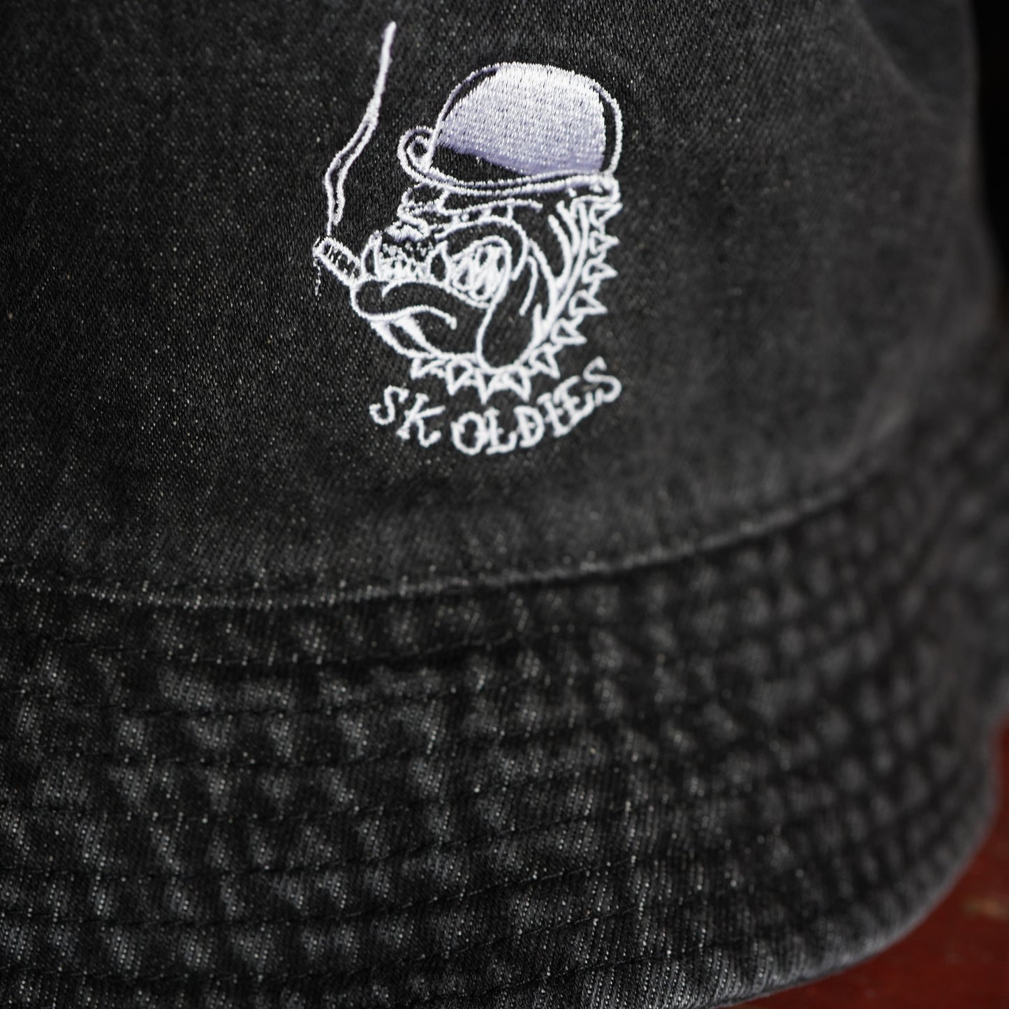 SK OLDIES "Gang Bull" デニムバケットハット