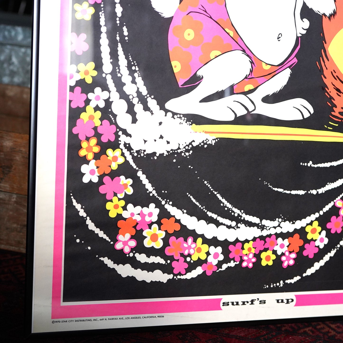 1970's ブラックライトポスター SURF'S UP