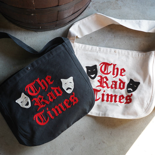 SK OLDIES チェーンステッチ ニュースペーパーバッグ "THE RAD TIMES"