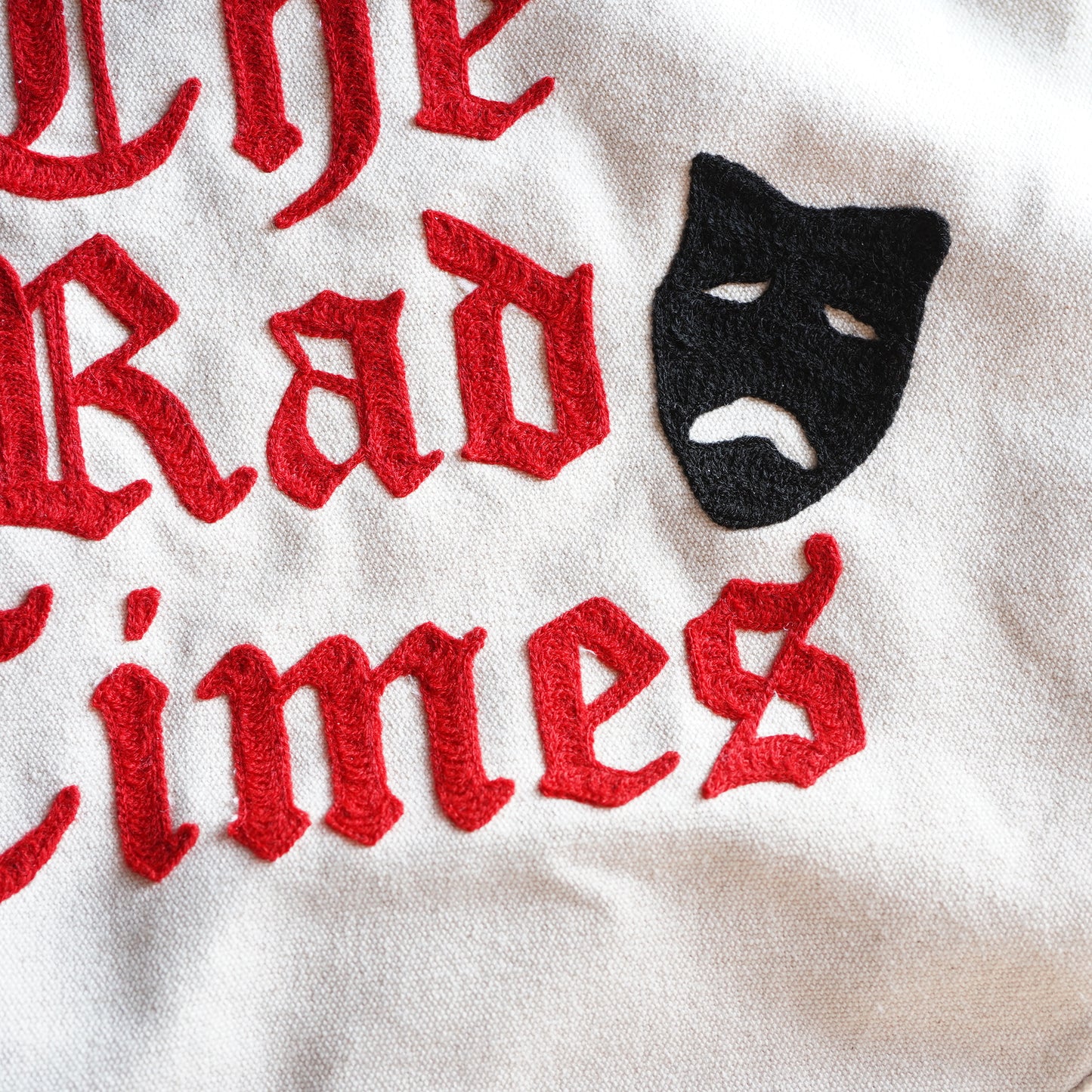 SK OLDIES チェーンステッチ ニュースペーパーバッグ "THE RAD TIMES"