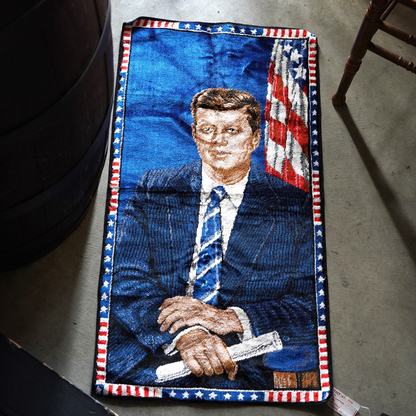 1960's JOHN F KENNEDY ラグ