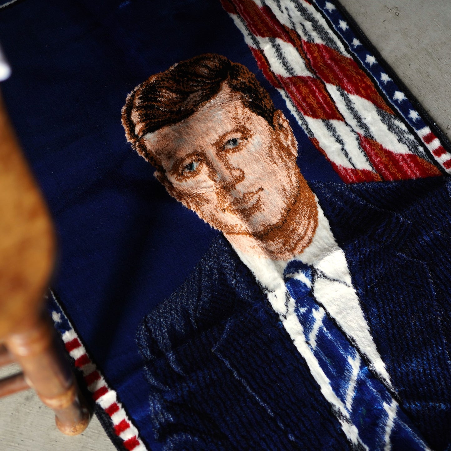 1960's JOHN F KENNEDY ラグ