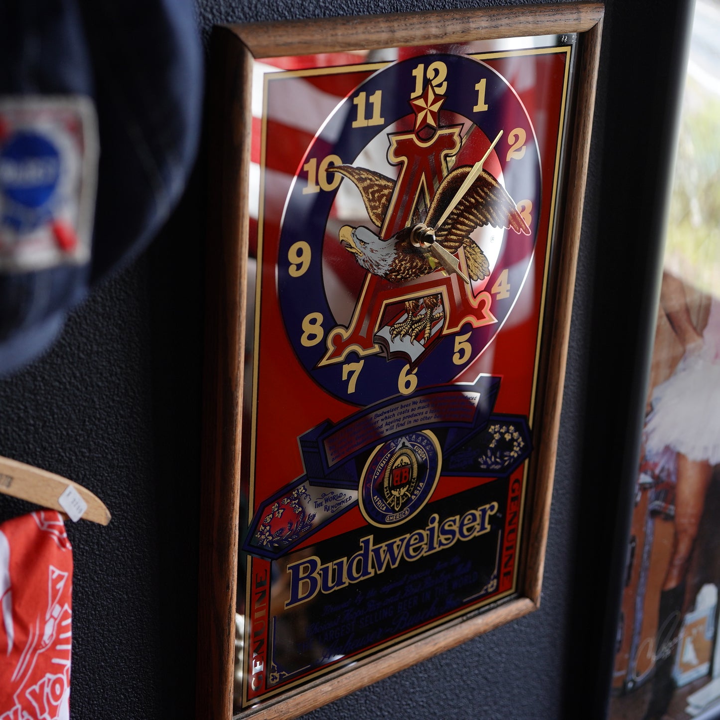 1980's Budweiser クロックミラー