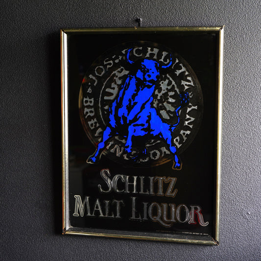 1980's SCHLITZ パブミラー