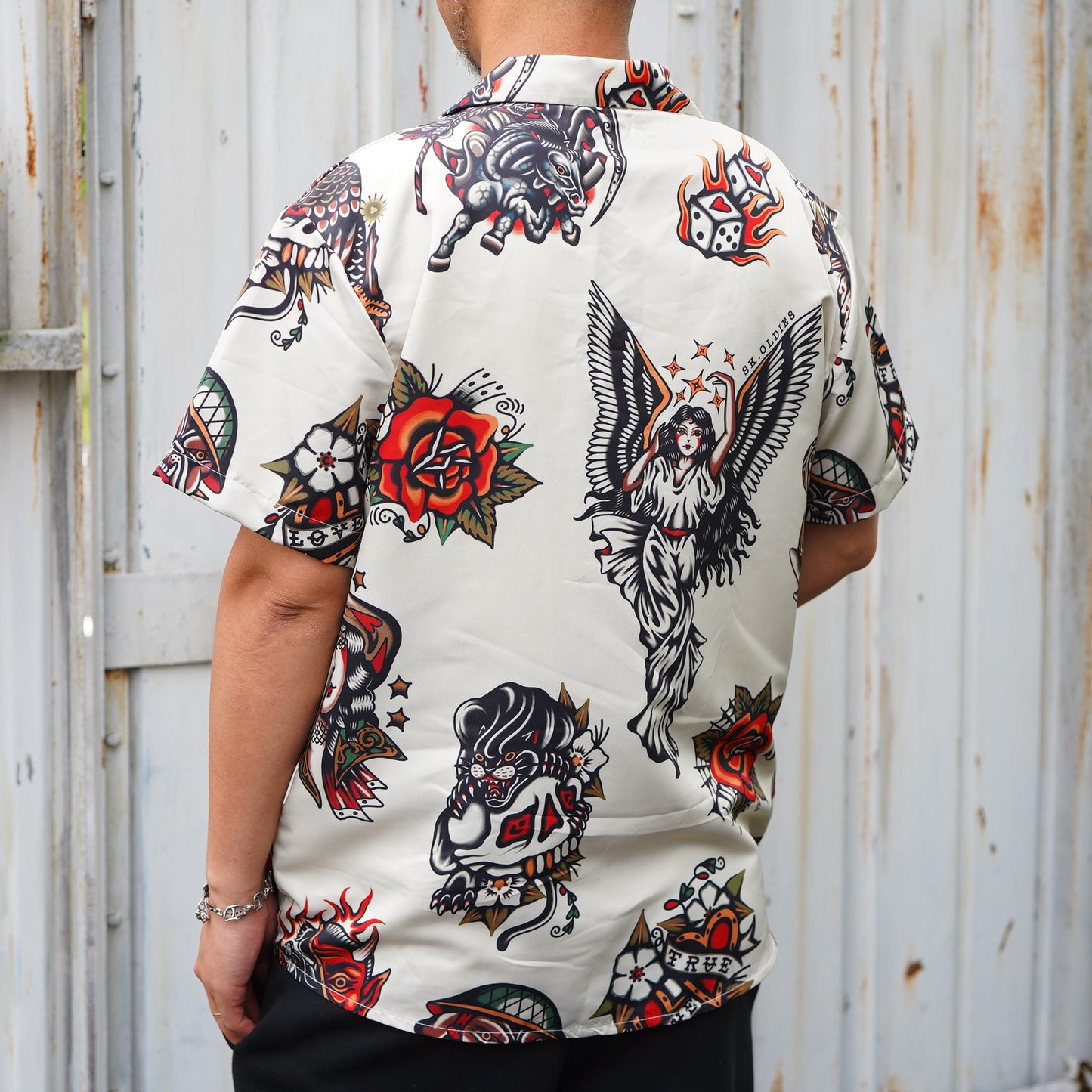 ※受注販売 SK OLDIES pattern shirt “OLD SCHOOL”