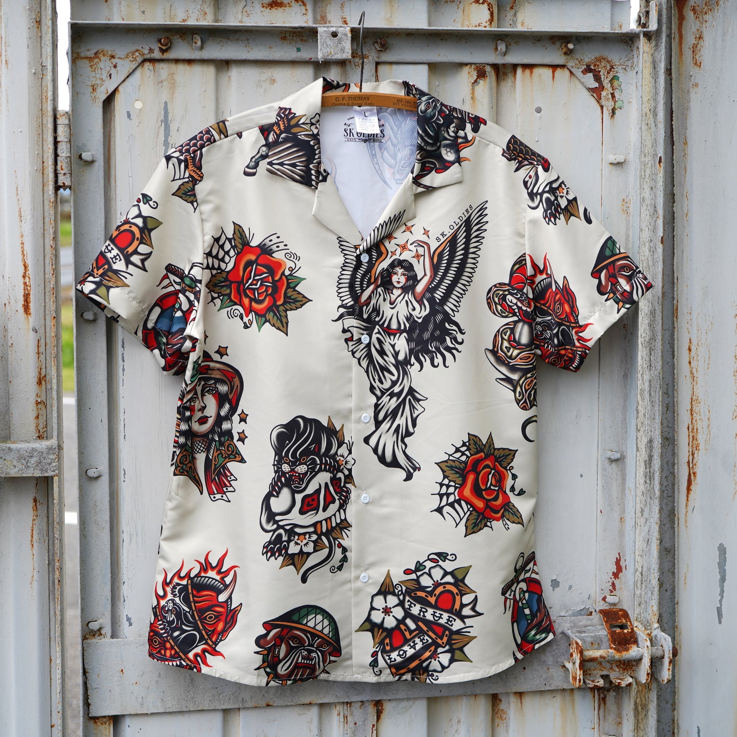 ※受注販売 SK OLDIES pattern shirt “OLD SCHOOL”