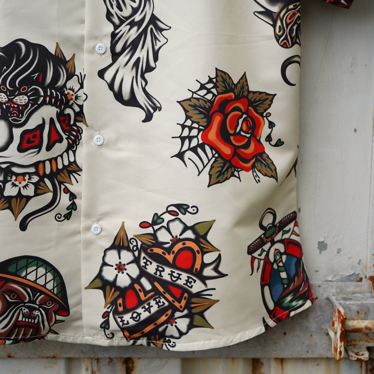 ※受注販売 SK OLDIES pattern shirt “OLD SCHOOL”