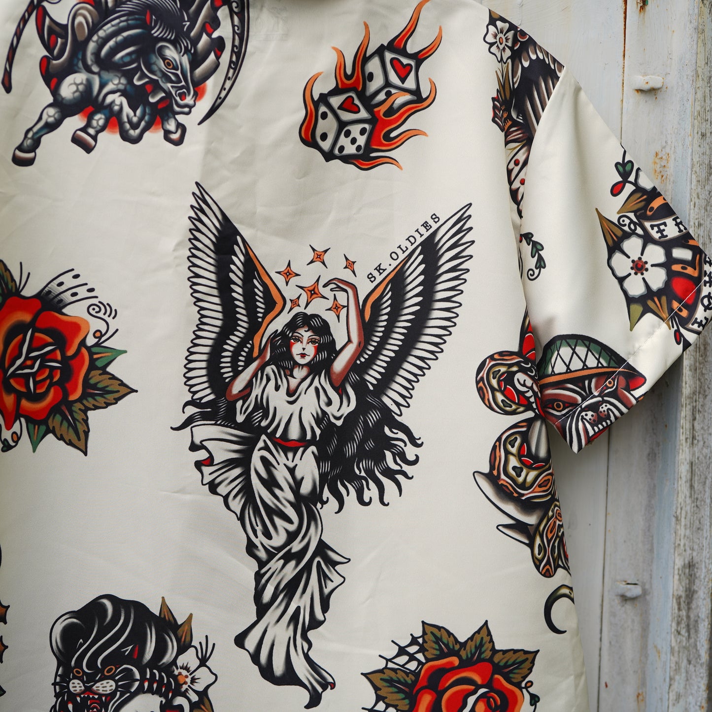 ※受注販売 SK OLDIES pattern shirt “OLD SCHOOL”