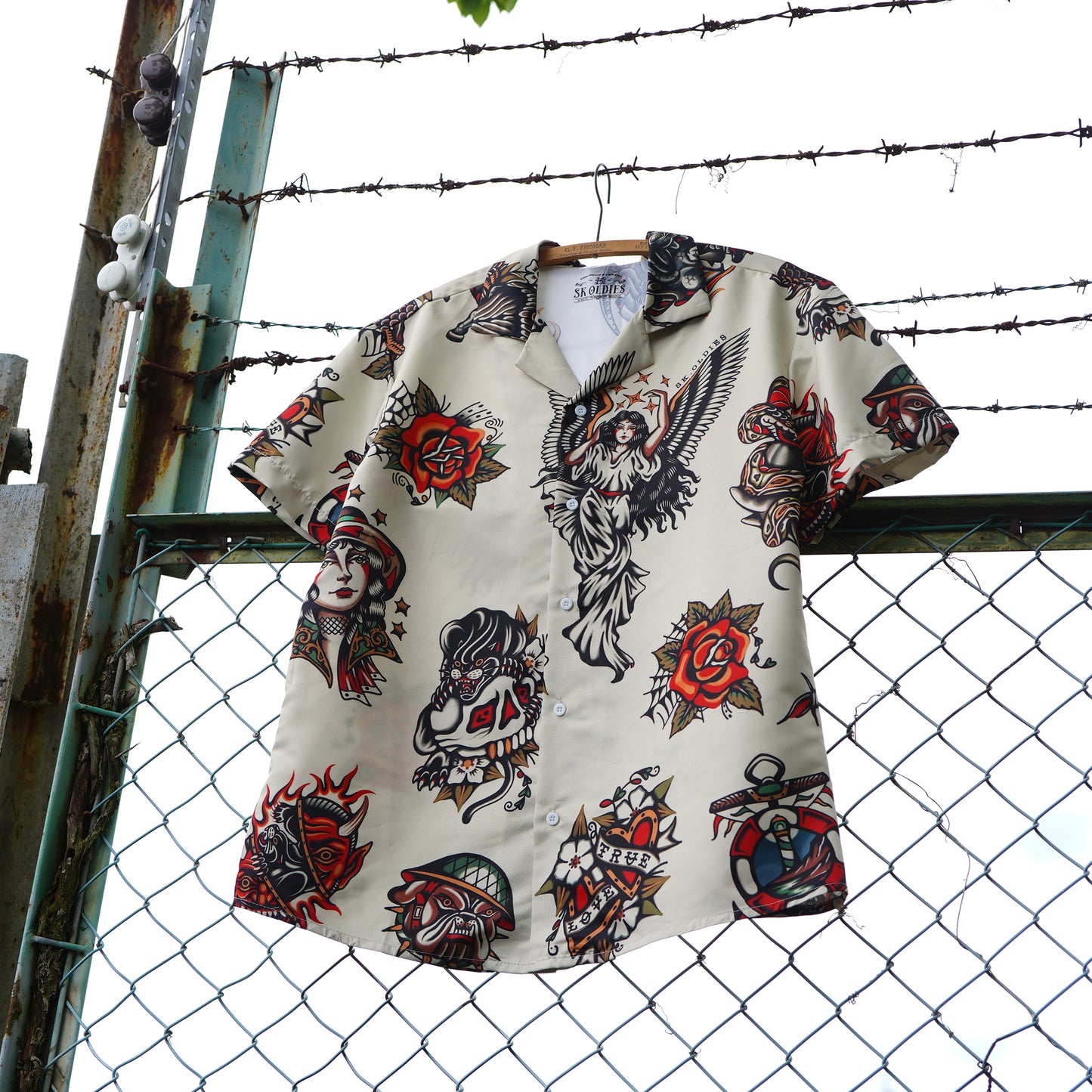 ※受注販売 SK OLDIES pattern shirt “OLD SCHOOL”