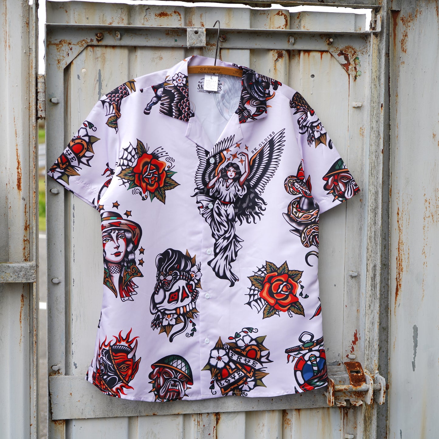 ※受注販売 SK OLDIES pattern shirt “OLD SCHOOL”