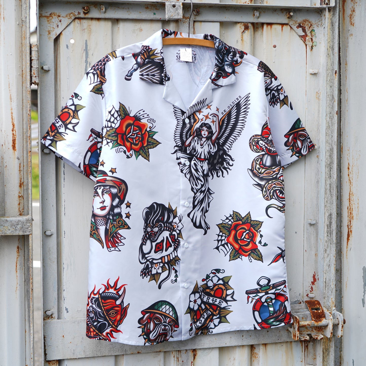 ※受注販売 SK OLDIES pattern shirt “OLD SCHOOL”