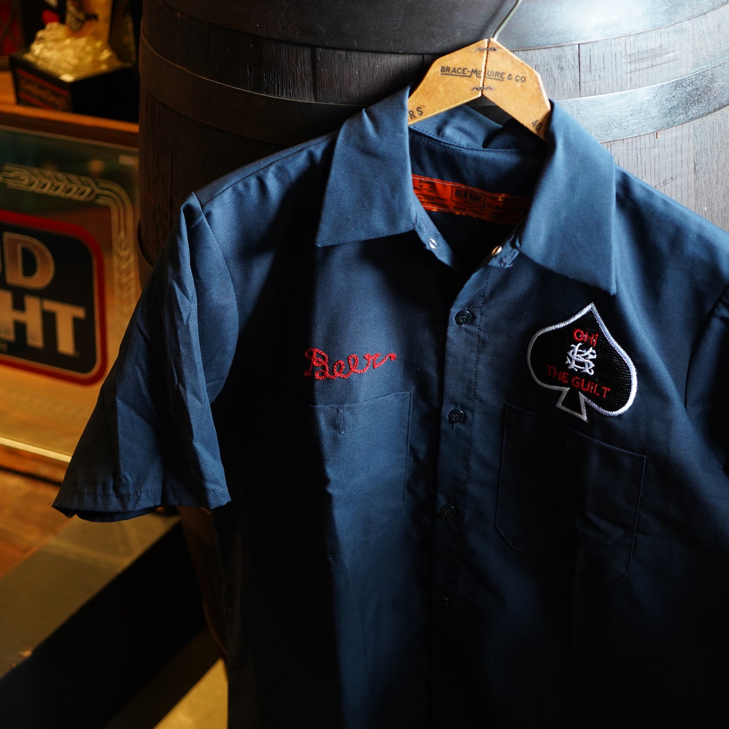 SK OLDIES×Oh!theGuilt ワークシャツ ネイビー