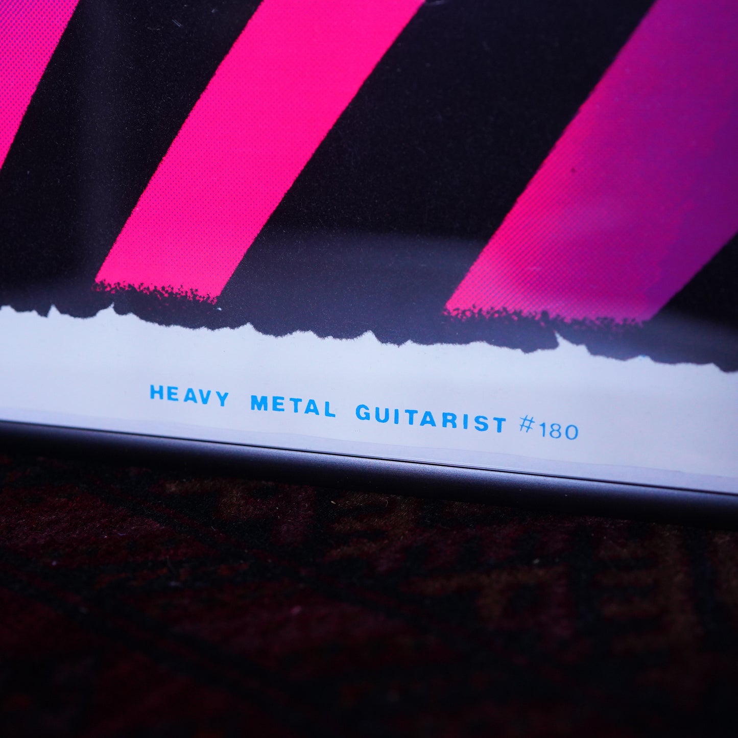 1980's ブラックライトポスター HEAVY METAL GUITARIST