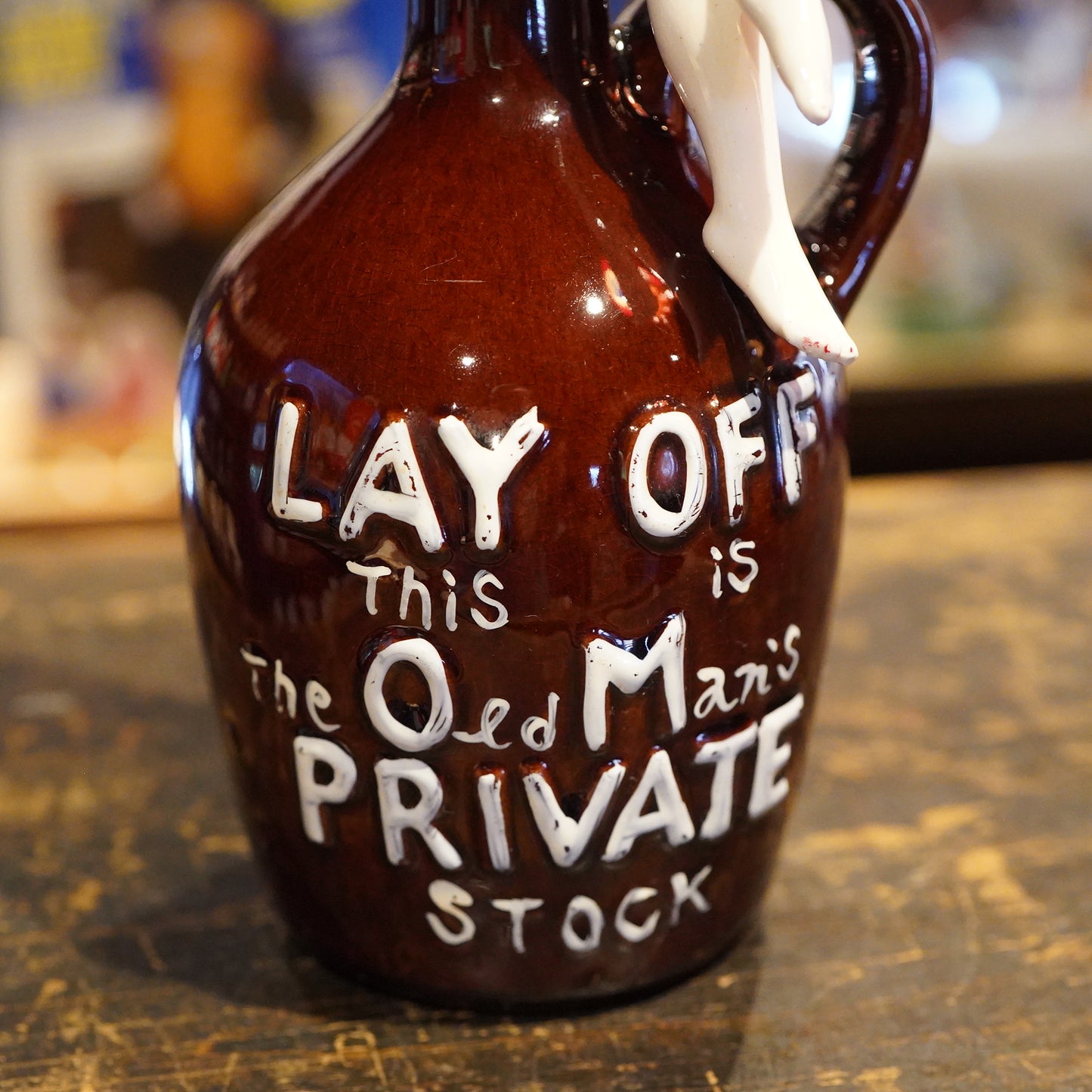 1950's PIN UP GIRL Lay Off Jug