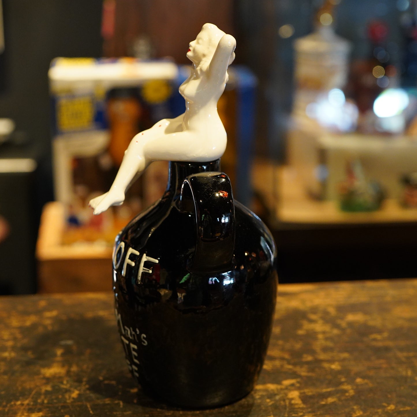 1950's PIN UP GIRL Lay Off Jug