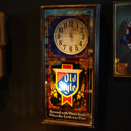 1980's OLD STYLE クロックミラー ライトサイン