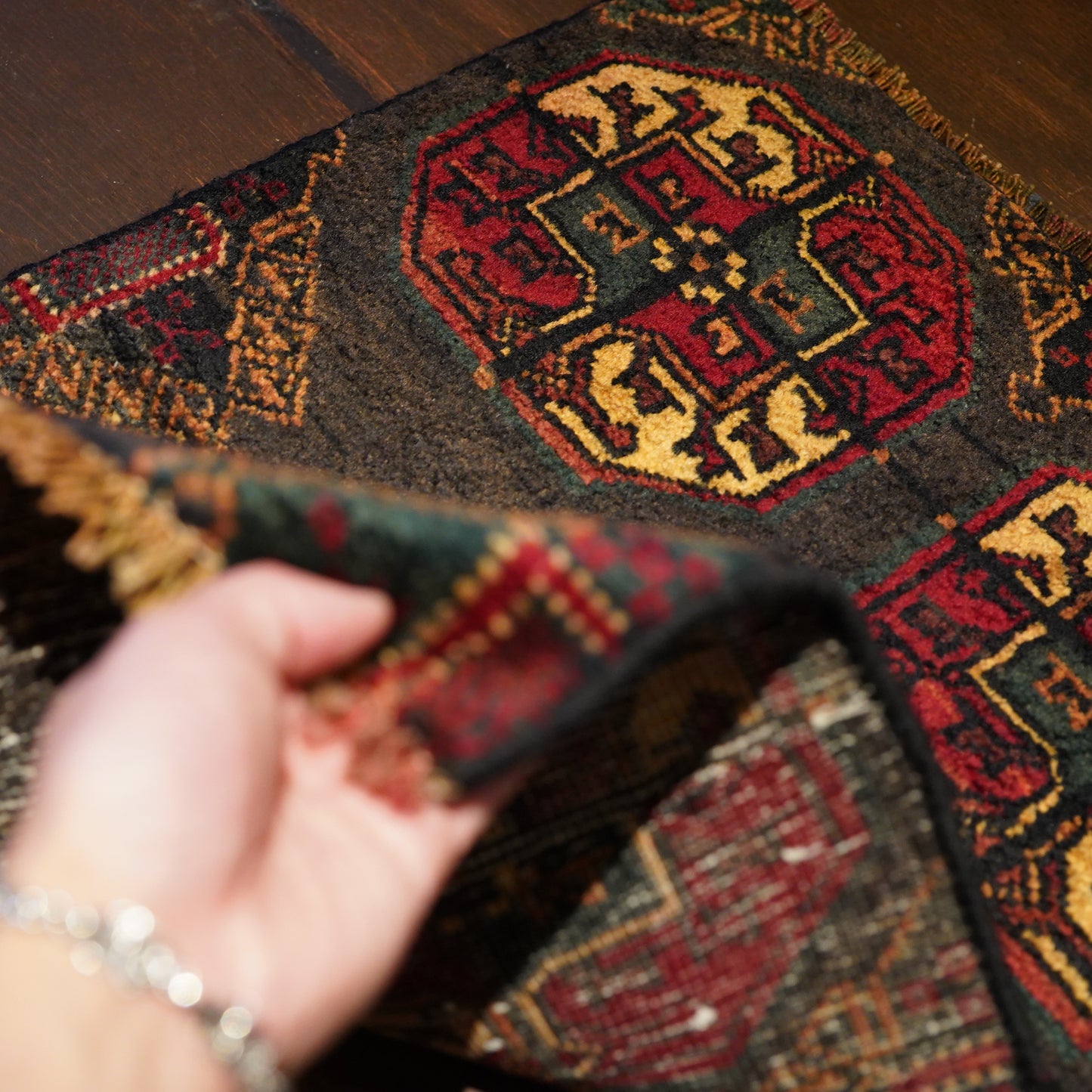 1970's Vintage トライバルラグ BALUCH 63×50