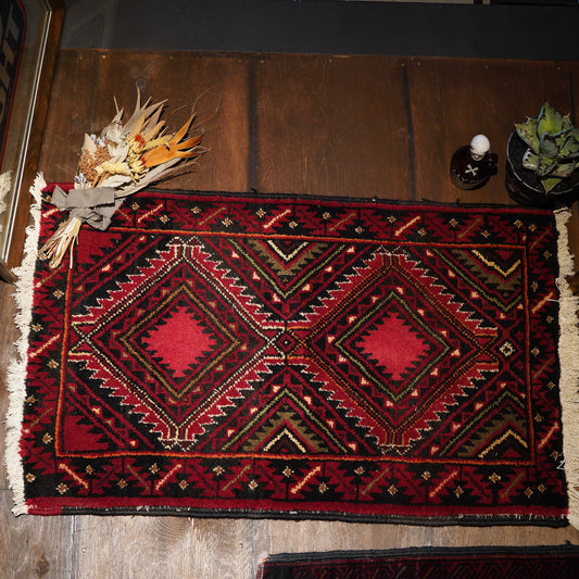 1970's Vintage トライバルラグ BALUCH 95×60
