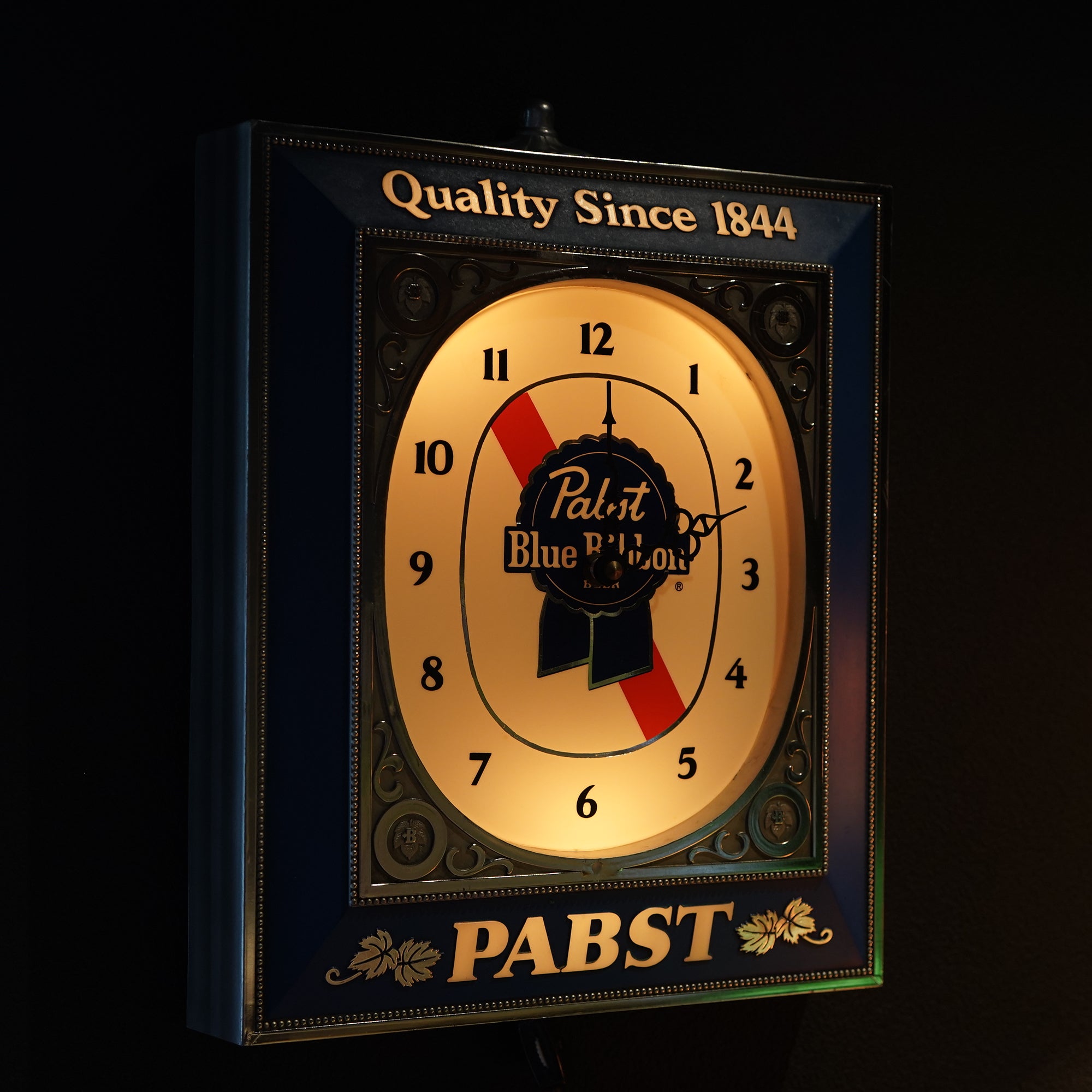 Pabst Blue Ribbon クロックライトサイン 時計 照明 電飾 パブスト 