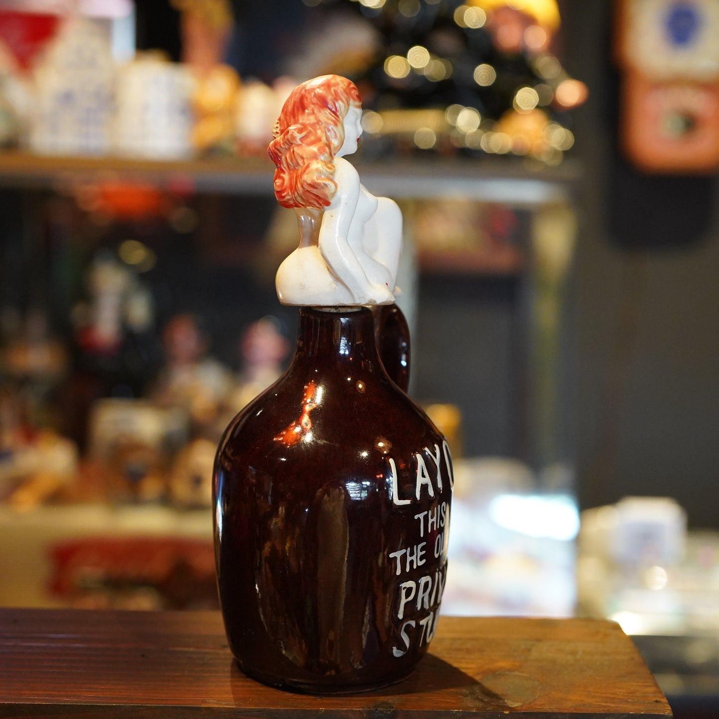 1950's PIN UP GIRL Lay Off Jug