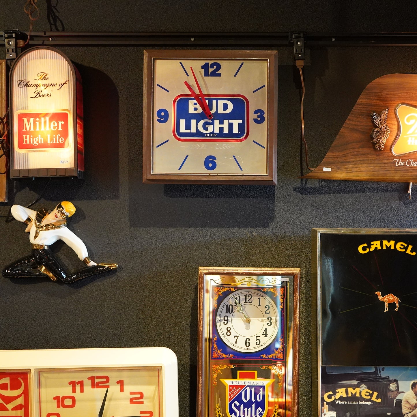 1980's Bud Light 掛け時計