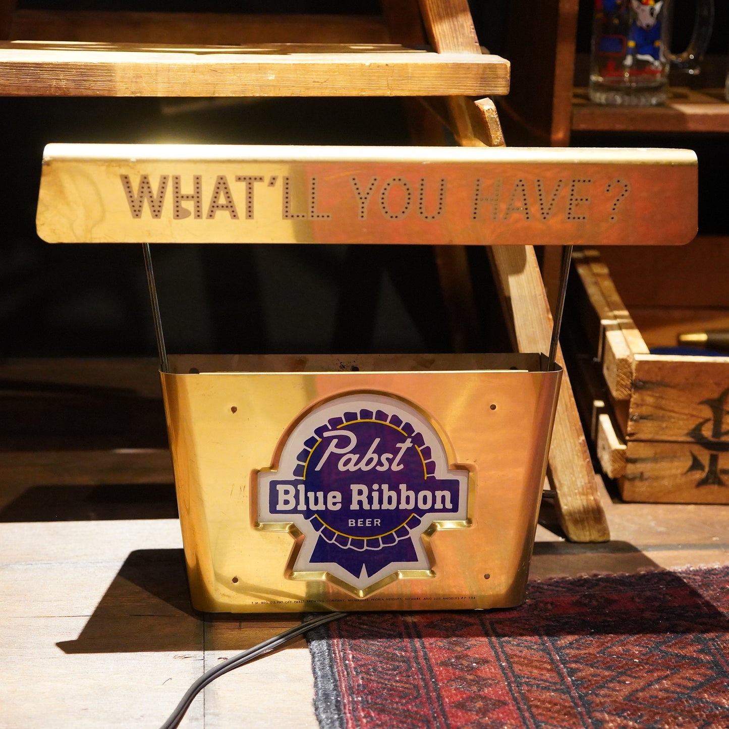 Pabst Blue Ribbon ライトサイン