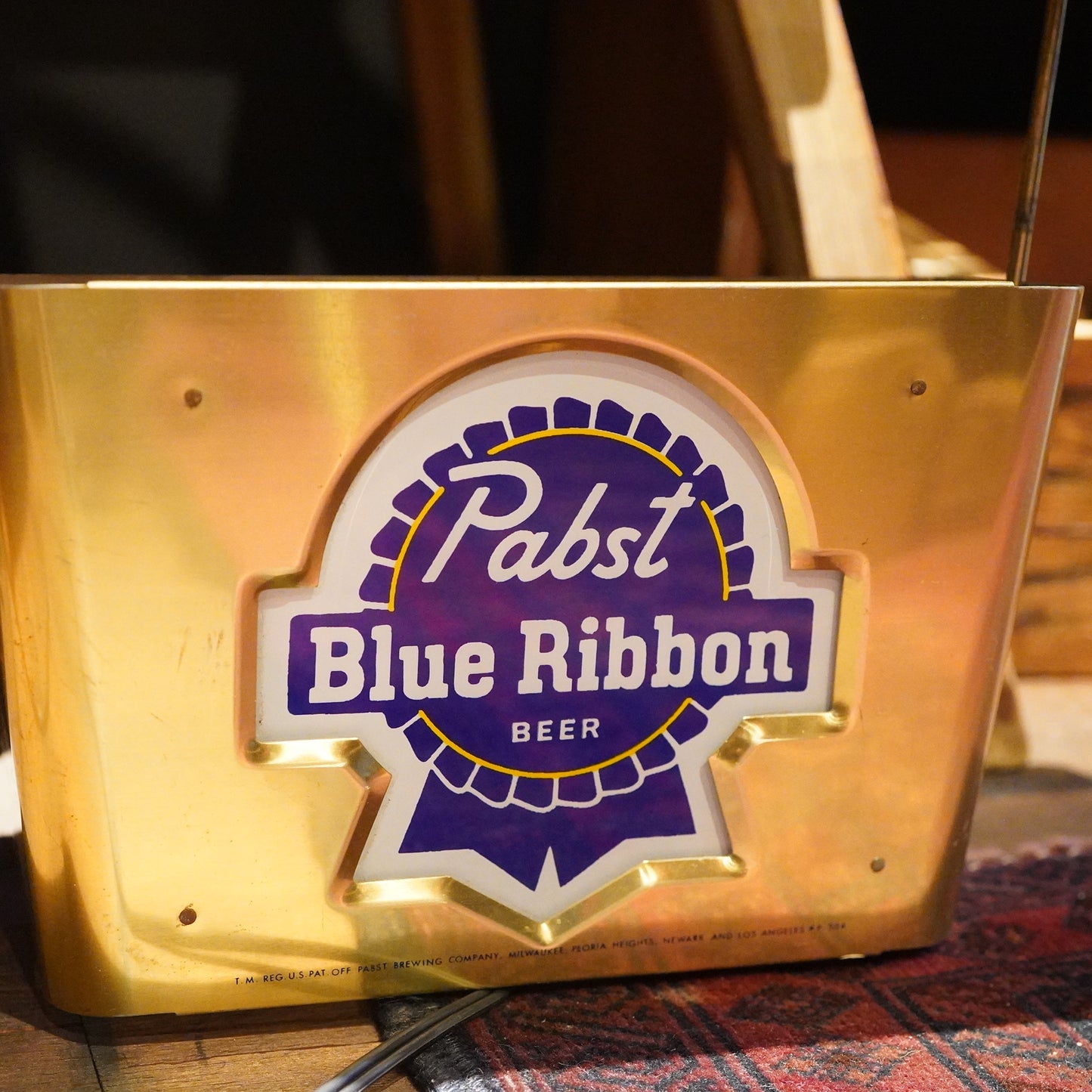 Pabst Blue Ribbon ライトサイン