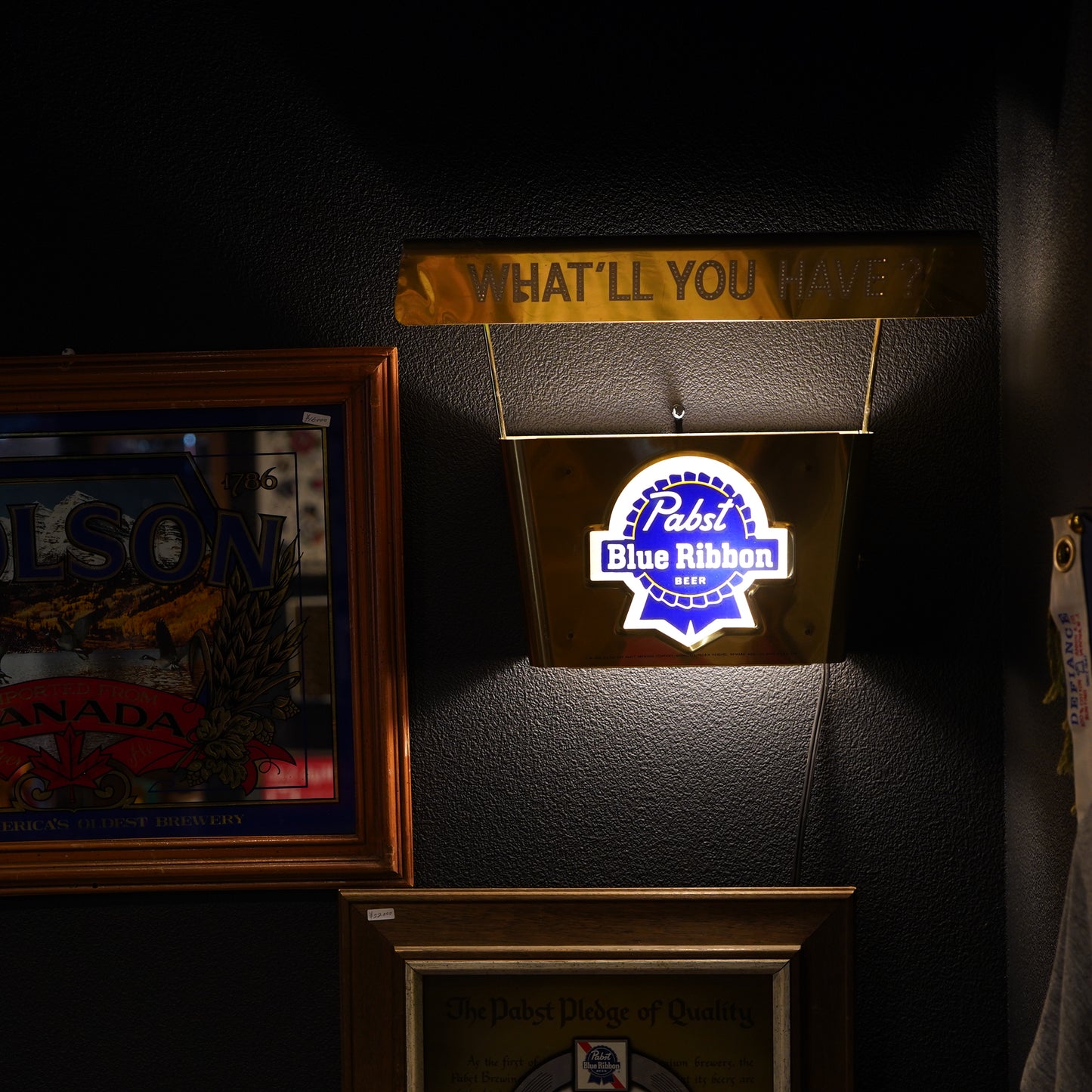 Pabst Blue Ribbon ライトサイン