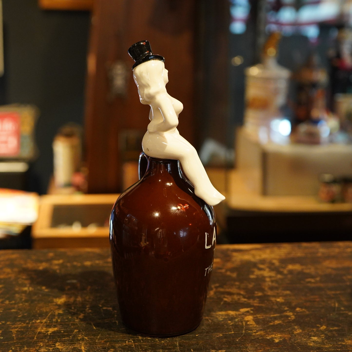1950's PIN UP GIRL Lay Off Jug