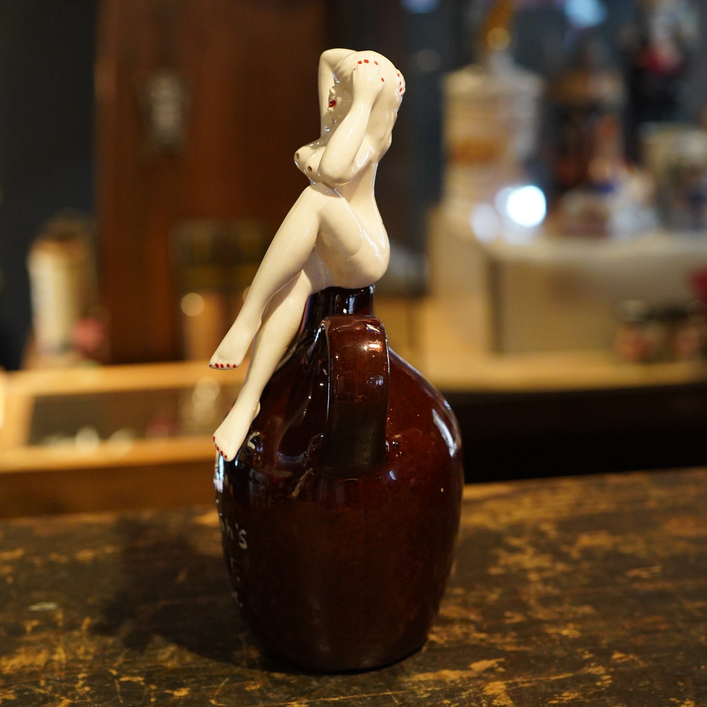 1950's PIN UP GIRL Lay Off Jug