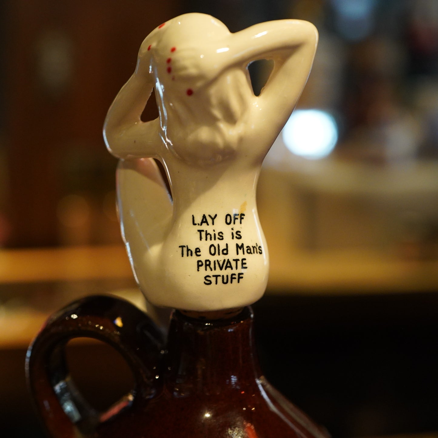 1950's PIN UP GIRL Lay Off Jug