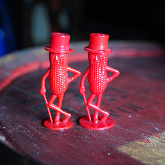 50~60's Mr.Peanut Salt & Pepper RED