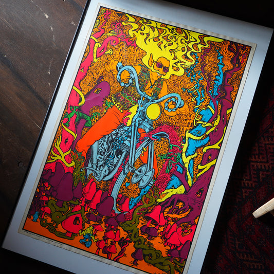 1970's ブラックライトポスター CAPTAIN AMERICA