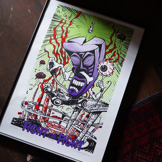 1990's FIGHT THE FIGHT サイン入り ポスター